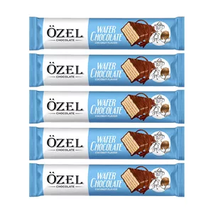 ویفر با روکش کاکائویی کرال طعم نارگیلی بسته 5 عددی