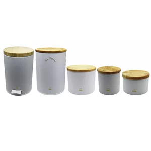 سرویس جهزیه 5 پارچه بهاز کالا مدل بامبو کد YPSF-MAT-05  