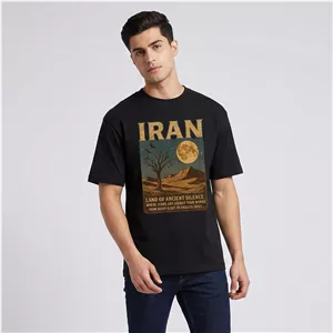 تی‌شرت آستین کوتاه مردانه مدل ایران زیبا کد c11