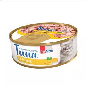 کنسرو گربه پتالپین مدل نچرال طعم مرغ و انبه وزن 100 گرم