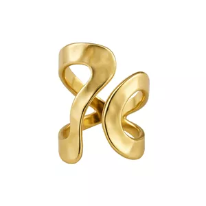 انگشتر زنانه مدل مینیمال موج دار 