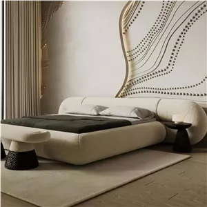 تخت خواب ام دی اف یک نفره مدل تدی مهتاب سایز 90×200 سانتی‌متر