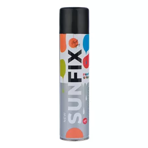 اسپری رنگ مشکی براق سانفیکس کد Shine-BL300 حجم 300 میلی لیتر