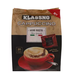 کاپوچینو با پودر شکلات کلسنو - 25 گرم بسته 20 عددی