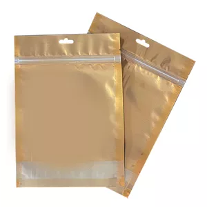 پاکت زیپ دار مدل طلایی کد 1520 بسته 10 عددی