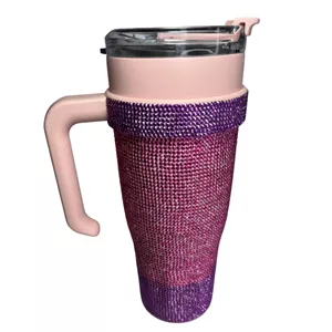 تراول ماگ مدل نگین دار گنجایش 1.2 لیتر