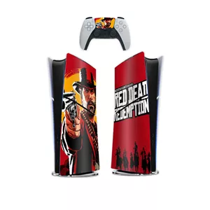 برچسب کنسول بازی پلی استیشن 5 اسلیم کایمون مدل red dead کدP5S035 بسته 6عددی