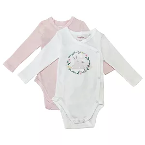 بادی آستین بلند نوزادی لوپیلو مدل 687 مجموعه 2 عددی