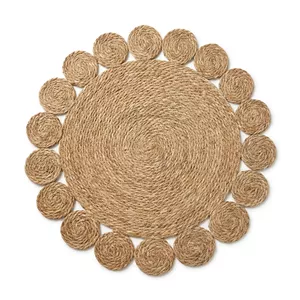 رومیزی مدل حصیری کد 36709 سایز 78x78 سانتی‌متر