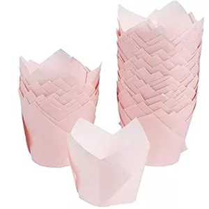 کپسول کاپ کیک مدل لاله کاغذی بسته 40 عددی