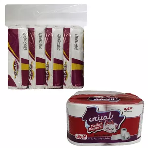 دستمال کاغذی و دستمال توالت بلمینی مدل خانواده کد B61 مجموعه 6 عددی