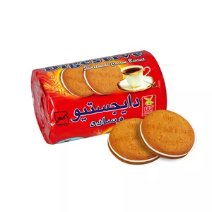 بیسکویت دایجستیو ساده کرمدار آناتا - 200 گرم