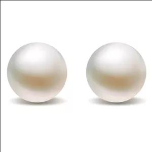 گوشواره نقره دخترانه آی جواهر مدل مروارید کد S925 