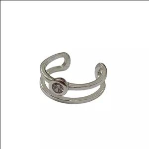 پیرسینگ گوش نقره زنانه اکسسورایز مدل نگین کد E2794 