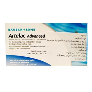 قطره تک دوز اشک مصنوعی آرتلاک ادونسد بوش اند لومب بسته 30 عددی