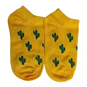 جوراب مدل بدون ساق طرح کاکتوس کوچولو