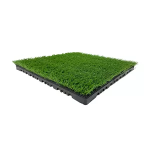 کفپوش مدل تایل چمن مصنوعی صدف 15 میلیمتر سایز 30x30 سانتی متر