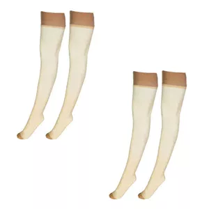 جوراب ساق بلند زنانه هانی مدل شیشه ای بسته 2 عددی