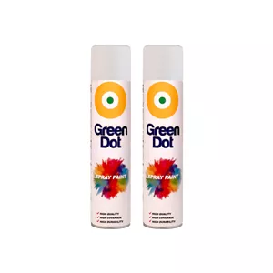 اسپری رنگ سفید مات گرین دات مدل green dot 2 حجم 300 میلی لیتر مجموعه 2 عددی