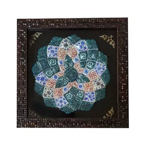تابلو  میناکاری مسی مدل اسلیمی ختایی کد 56521 