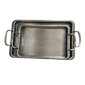 سینی دسته دار یونی هوم مدل آنتیک مجموعه 2 عددی