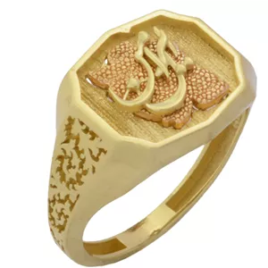 انگشتر طلا 18 عیار مردانه طلای مستجابی مدل ایران من کد T790 سایز 64 
