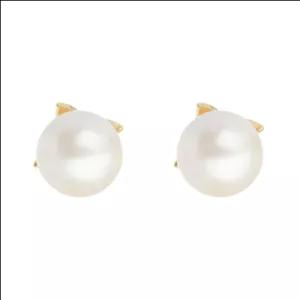 گوشواره نقره زنانه آی جواهر مدل مروارید کد 925I 