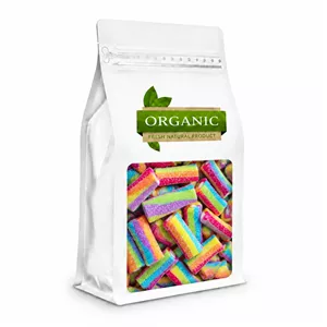 پاستیل شکری رنگین کمان ارگانیک - 500 گرم