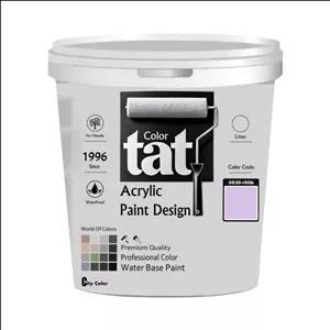 رنگ بنفش روشن مات اکرولیک تات کد 0530-r50b حجم 4لیتر