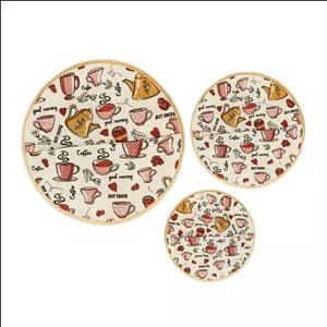 ست دم کنی آشپزخانه 3 پارچه مدل قهوه