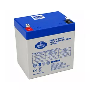 باتری یو پی اس 12 ولت 5 آمپر ایبیزا مدل VRLA-AGM کد 12V-5AH