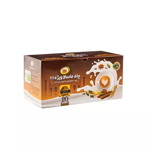 پودر چای ماسالا 111 - 300 گرم بسته 20 عددی