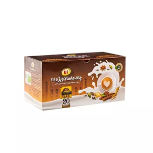 پودر چای ماسالا بدون شکر 111- 300 گرم بسته 20 عددی