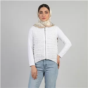 جلیقه رسمی زنانه نخی لیمیتد زیپی مدل 02