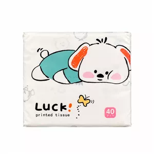 دستمال کاغذی جیبی ۴۰ برگ ۳ لایه مدل Luck Dog