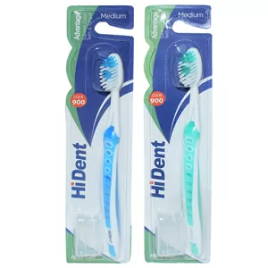 مسواک های دنت مدل 900 با برس متوسط مجموعه 2 عددی 