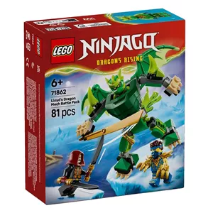 لگو 81 تکه سری نینجاگو مدل Lloyd's Dragon Mech Battle Pack کد 71862