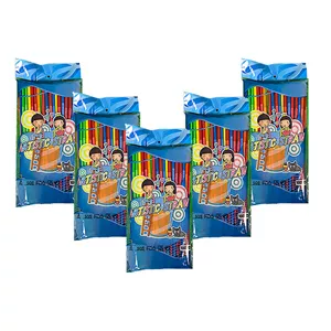 نی نوشیدنی یکبار مصرف مدل 6 میل 5 بسته 100 عددی