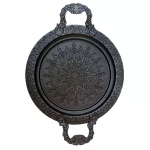 سینی دسته دار مدل شکوه سنتی کد SM11 سایز ۳۱×۴۲ سانتی متر 