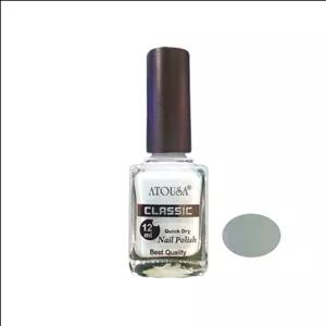 لاک براق ناخن آتوسا مدل کلاسیک  شماره ۱۴۸ رنگ خاکستری آبی