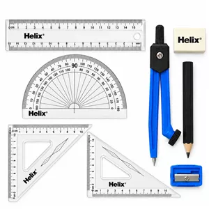 ست پرگار هلیکس مدل Compact Maths مجموعه 7 عددی