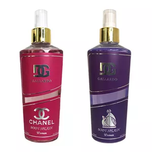 بادی اسپلش زنانه دیجی گالاردو مدل چنس چنل و اکلت حجم 250 میلی‌لیتر بسته 2 عددی