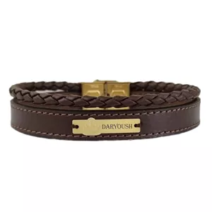 دستبند طلا 18 عیار مردانه لیردا مدل اسم داریوش 6722