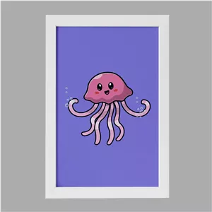 تابلو خندالو مدل حیوانات بامزه عروس دریایی کد 29698