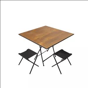 میز و صندلی سفری میزیمو مدل برزنتی کد 8921 مجموعه 3 عددی