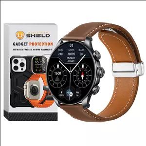 بند آلتیمیت شیلد مدل Mag Leather TW مناسب برای ساعت هوشمند گلوریمی GX Fit Classic 22mm