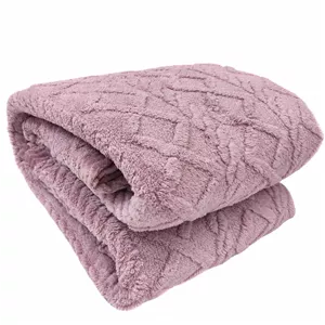 پتو دو لایه دو نفره مدل حوله ای سایز 180*220 سانتی متر