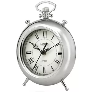 ساعت رومیزی عقربه‌ای لوتوس مدل BS-500-SAN LUIS-SILVER