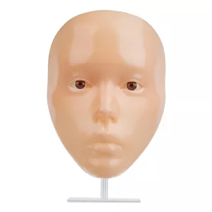 مانکن تمرینی کاشت مژه مدل سیلیکونی پایه‌دار