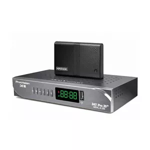 DVB-T گیرنده دیجیتال پروویژن مدل 247-pro20-plus به همراه آنتن رومیزی ناندل